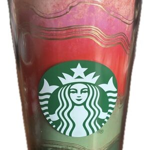 Starbucks 2021 holiday ribbon Tumbler 16oz
